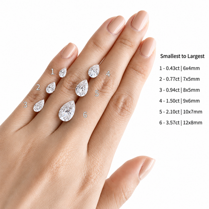 Pear Brilliant Moissanite Loose Stone